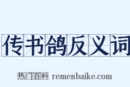 传书鸽反义词是什么意思的图片